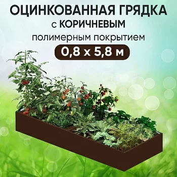 Грядка коричневая (0,8 х 5,8)